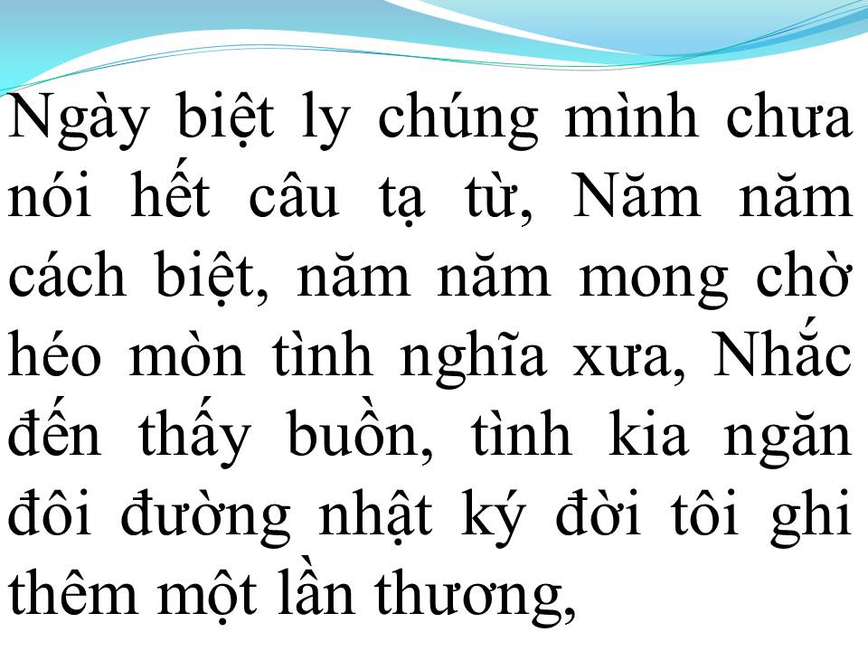 Lời bài hát NHẬT KÝ ĐỜI TÔI