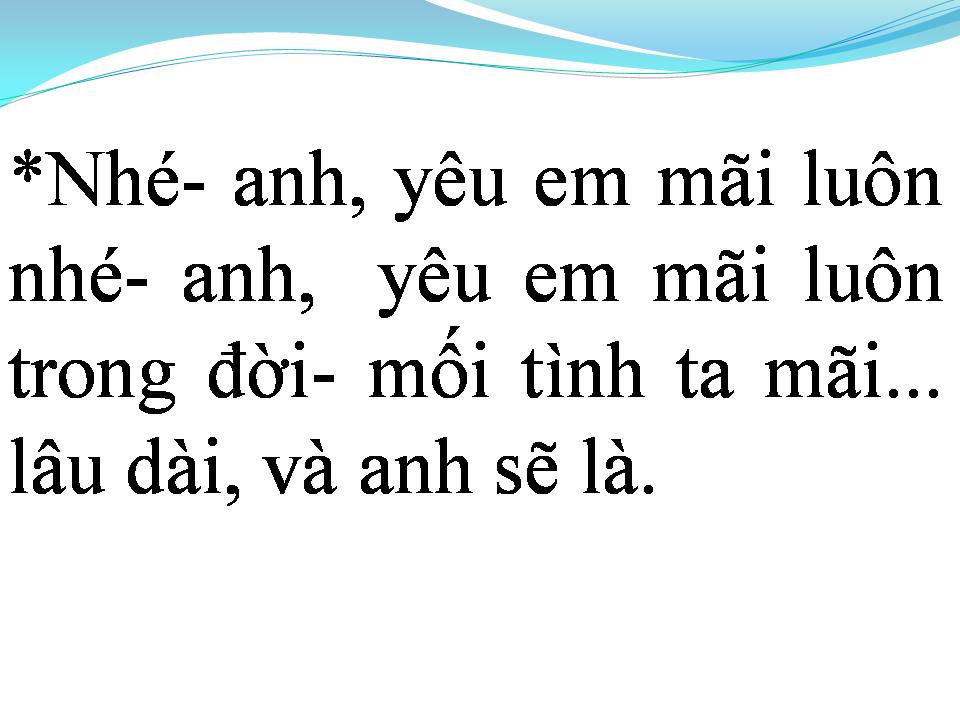 Lời bài hát NHÉ ANH