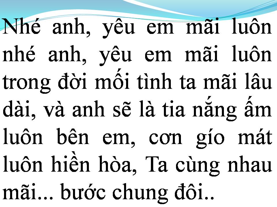 Lời bài hát NHÉ ANH