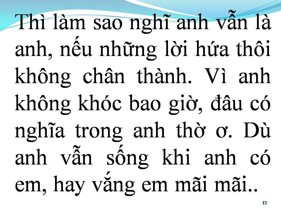 Lời bài hát NHỚ GẤP NGÀN LẦN HƠN