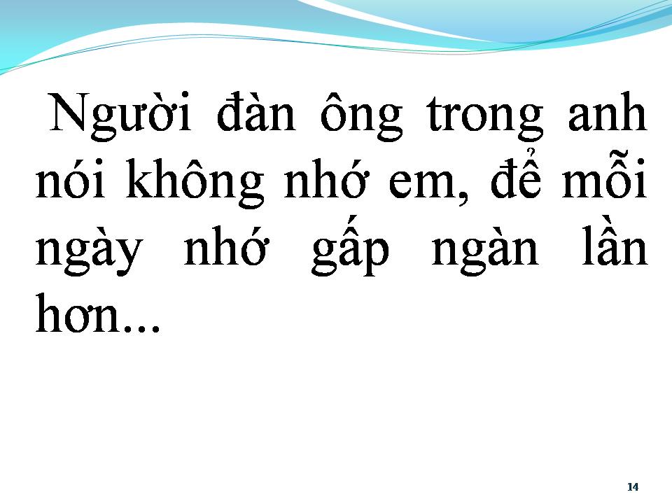 Lời bài hát NHỚ GẤP NGÀN LẦN HƠN