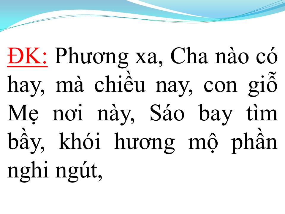Lời bài hát NHỚ MẸ LÝ MỒ CÔI