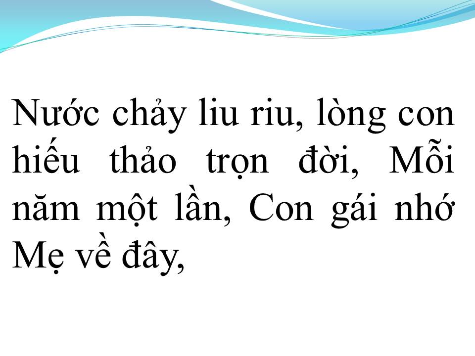 Lời bài hát NHỚ MẸ LÝ MỒ CÔI