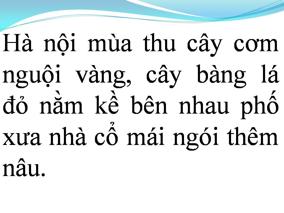 Lời bài hát NHỚ MÙA THU HÀ NỘI
