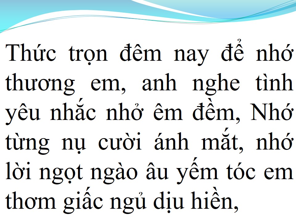 Lời bài hát NHỚ NGƯỜI YÊU