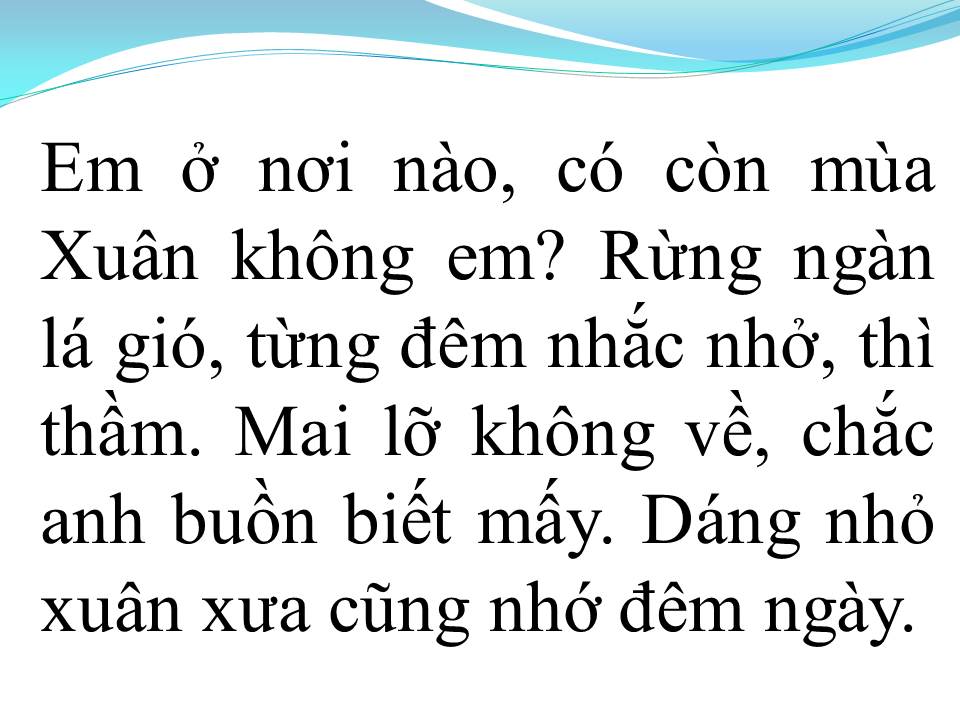 Lời bài hát NHỚ NHAU HOÀI