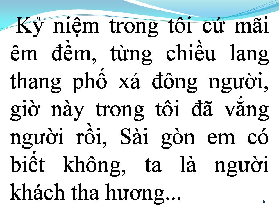 Lời bài hát NHỚ SÀI GÒN