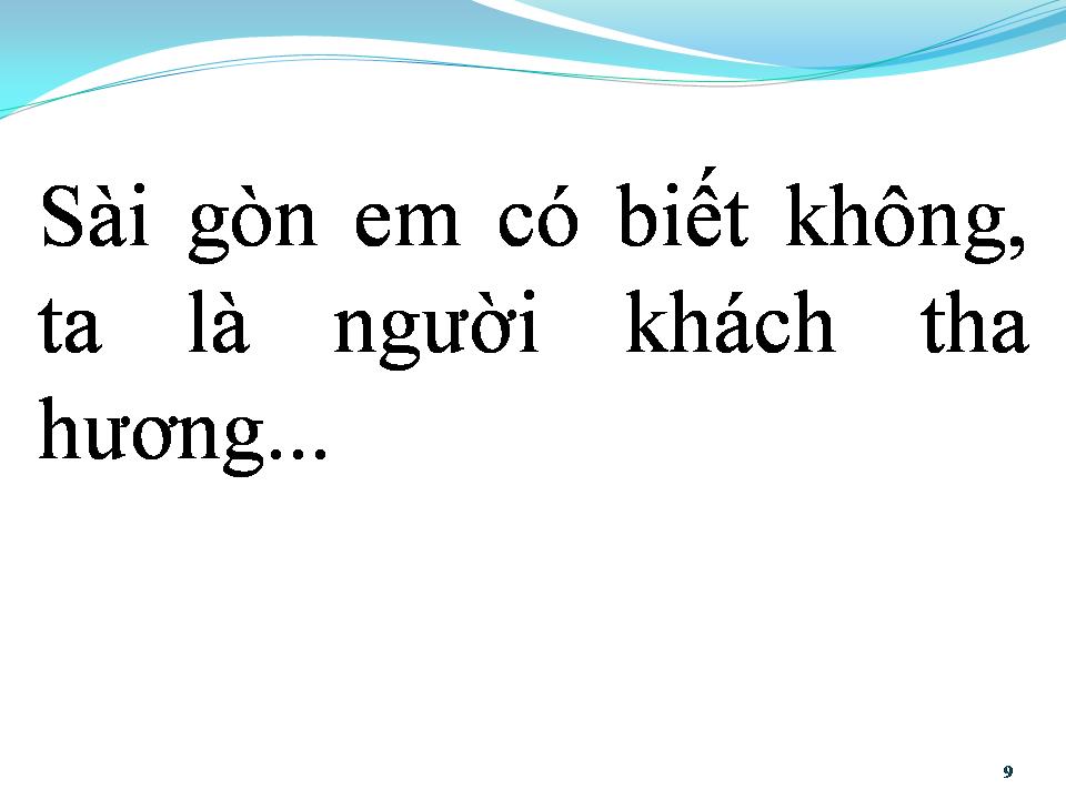 Lời bài hát NHỚ SÀI GÒN