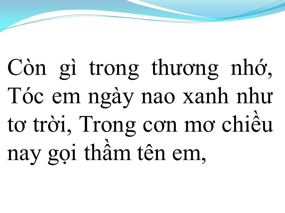 Lời bài hát NHỚ VỀ EM
