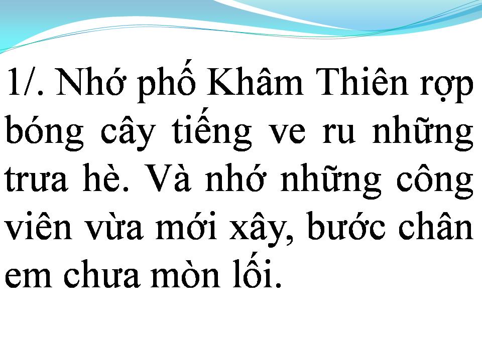 Lời bài hát NHỚ VỀ HÀ NỘI