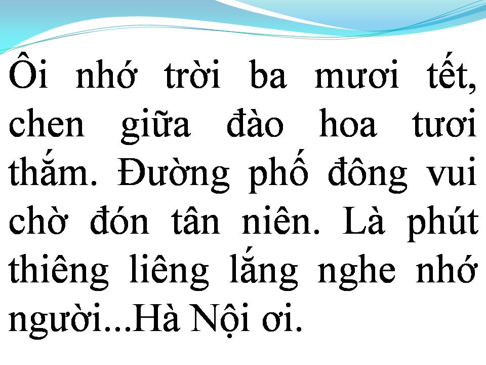 Lời bài hát NHỚ VỀ HÀ NỘI