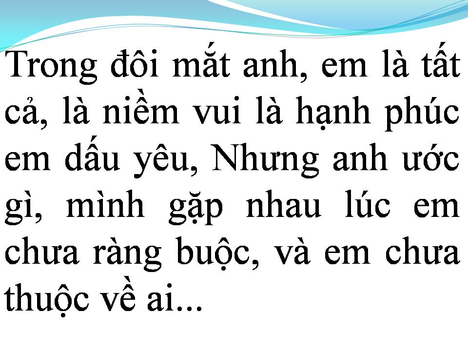 Lời bài hát NHƯ ĐÃ DẤU YÊU