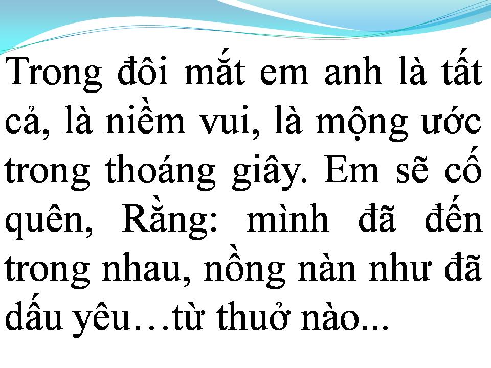 Lời bài hát NHƯ ĐÃ DẤU YÊU