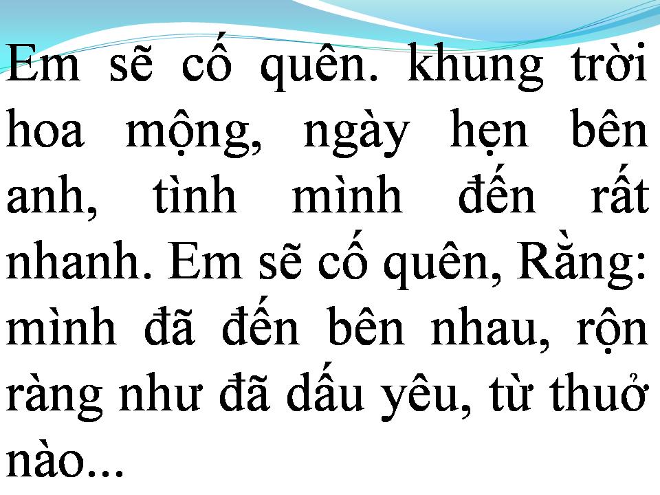 Lời bài hát NHƯ ĐÃ DẤU YÊU