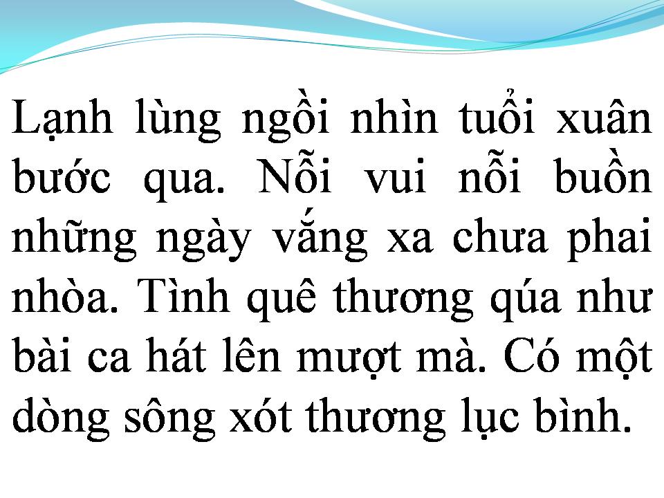 Lời bài hát NHƯ LỤC BÌNH TRÔI