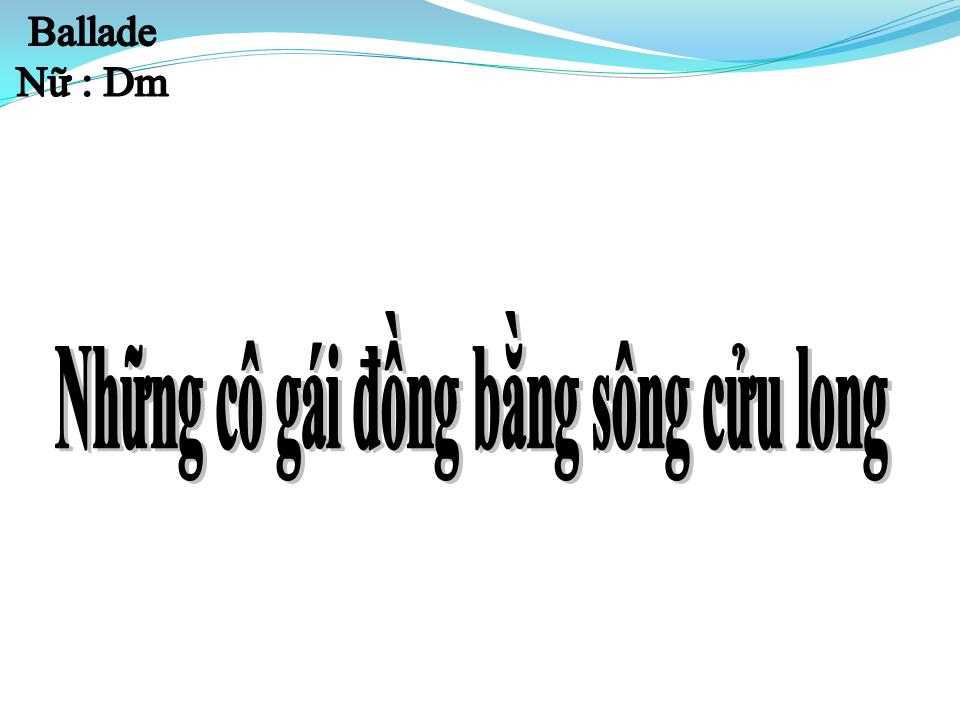 Lời bài hát NHỮNG CÔ GÁI ĐỒNG BẰNG SCL