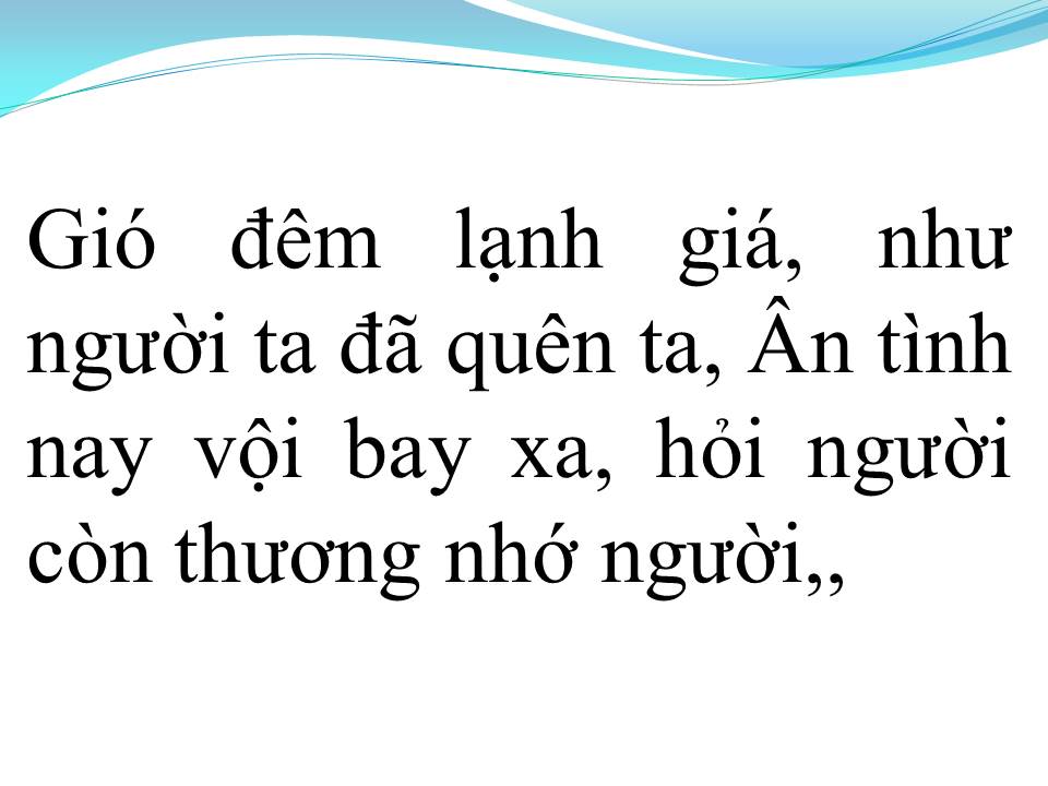 Lời bài hát NHỮNG ĐÊM LẠNH GIÁ