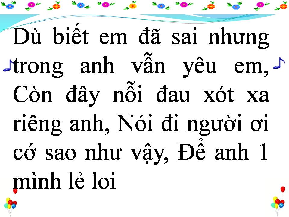 Lời bài hát XA CÁCH TÌNH YÊU
