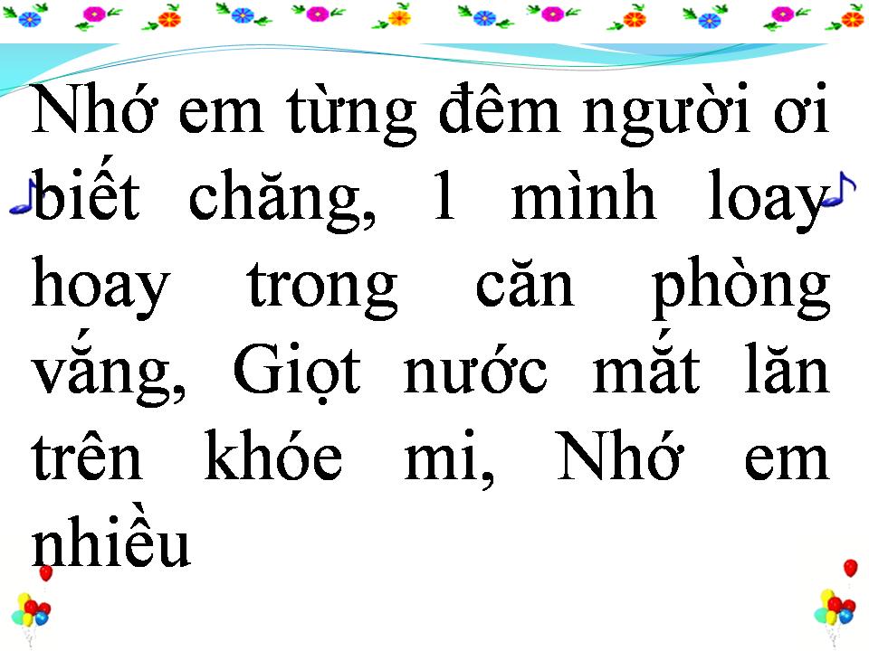 Lời bài hát XA CÁCH TÌNH YÊU