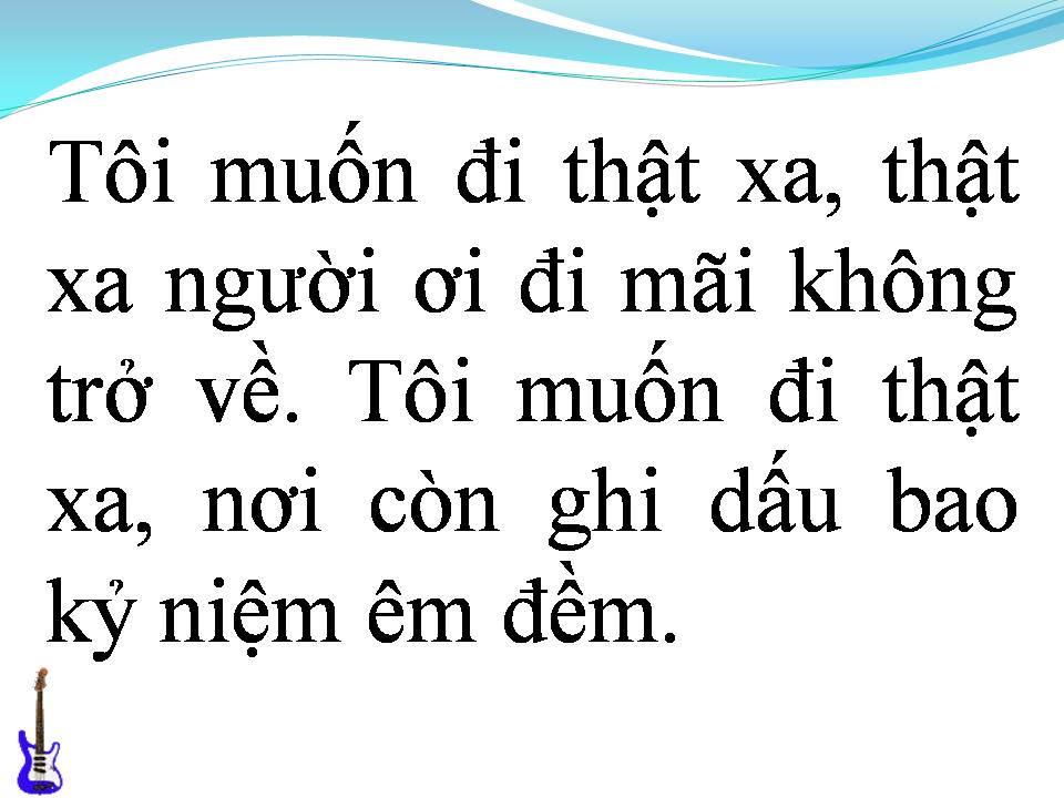 Lời bài hát XA CUỘC TÌNH XƯA