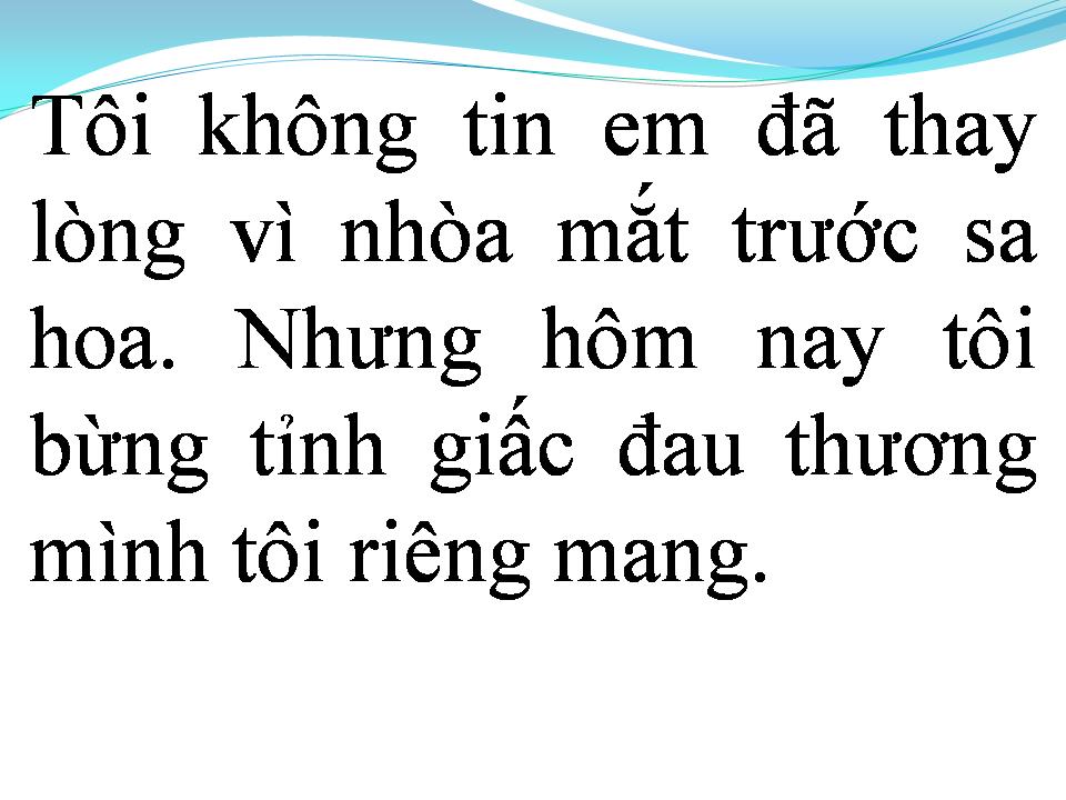 Lời bài hát XA CUỘC TÌNH XƯA