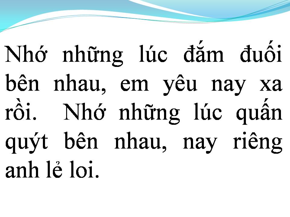 Lời bài hát XA EM KỶ NIỆM