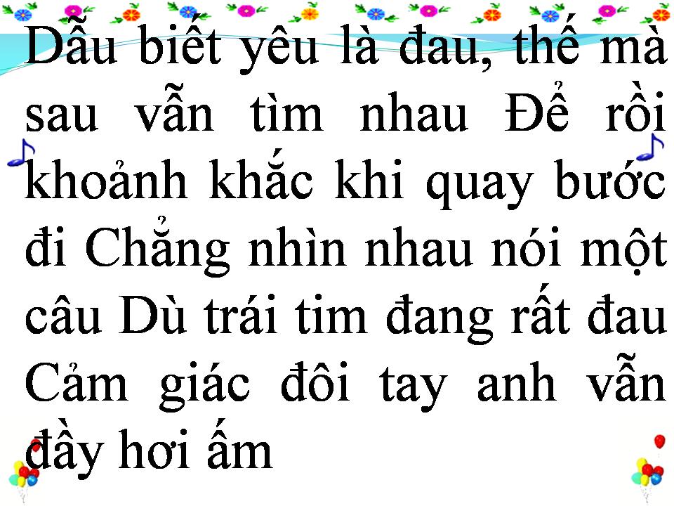 Lời bài hát XA MÃI XA