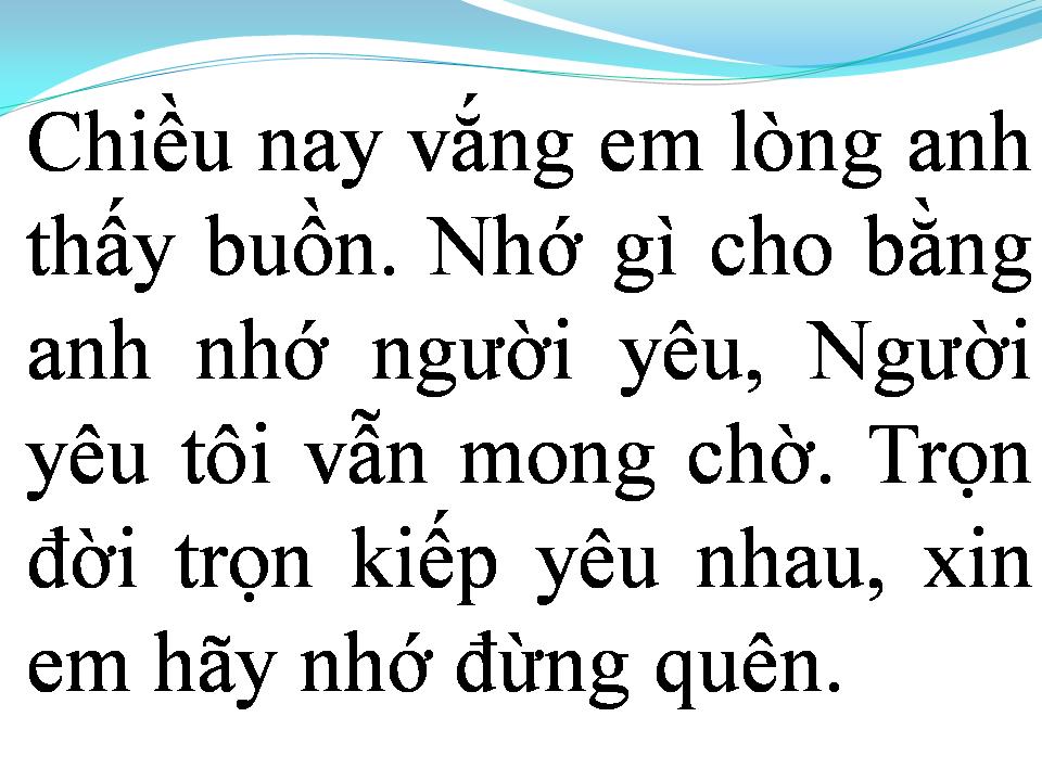 Lời bài hát XA NGƯỜI MÌNH YÊU