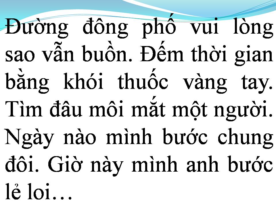 Lời bài hát XA NGƯỜI MÌNH YÊU