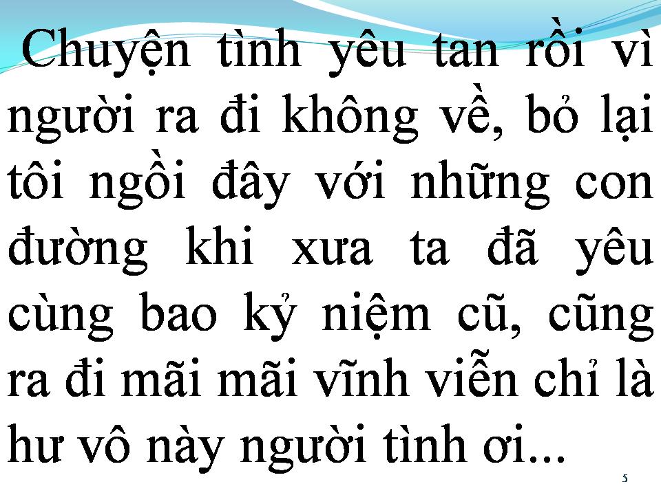 Lời bài hát XA NGƯỜI YÊU NGƯỜI