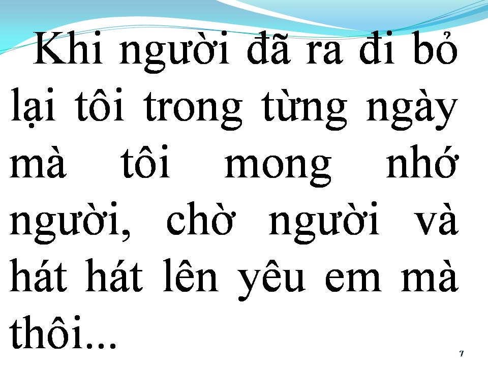 Lời bài hát XA NGƯỜI YÊU NGƯỜI