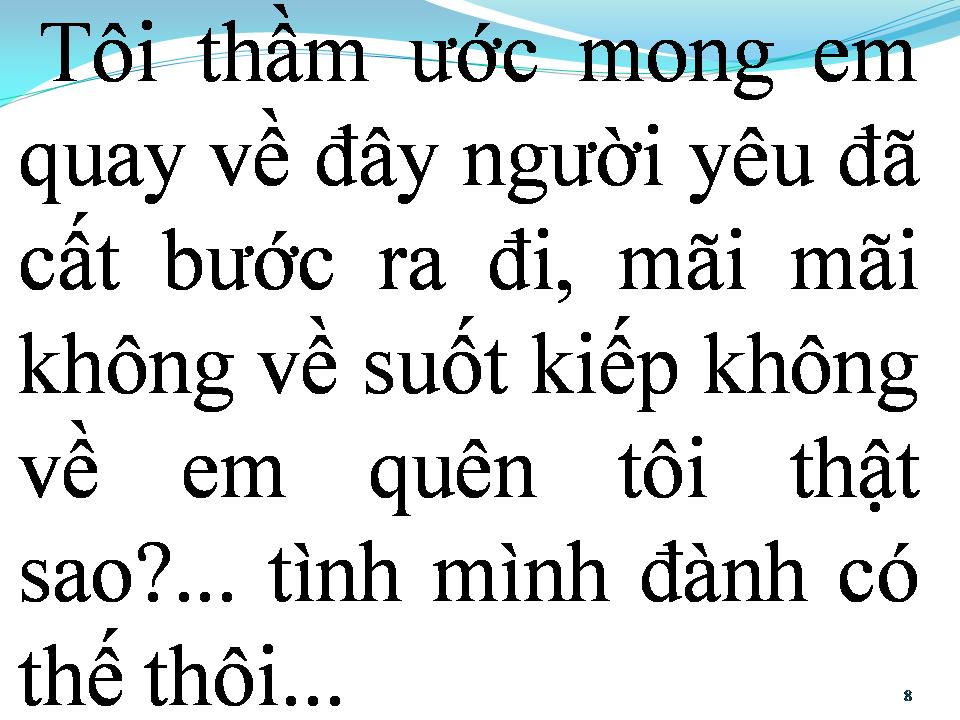 Lời bài hát XA NGƯỜI YÊU NGƯỜI
