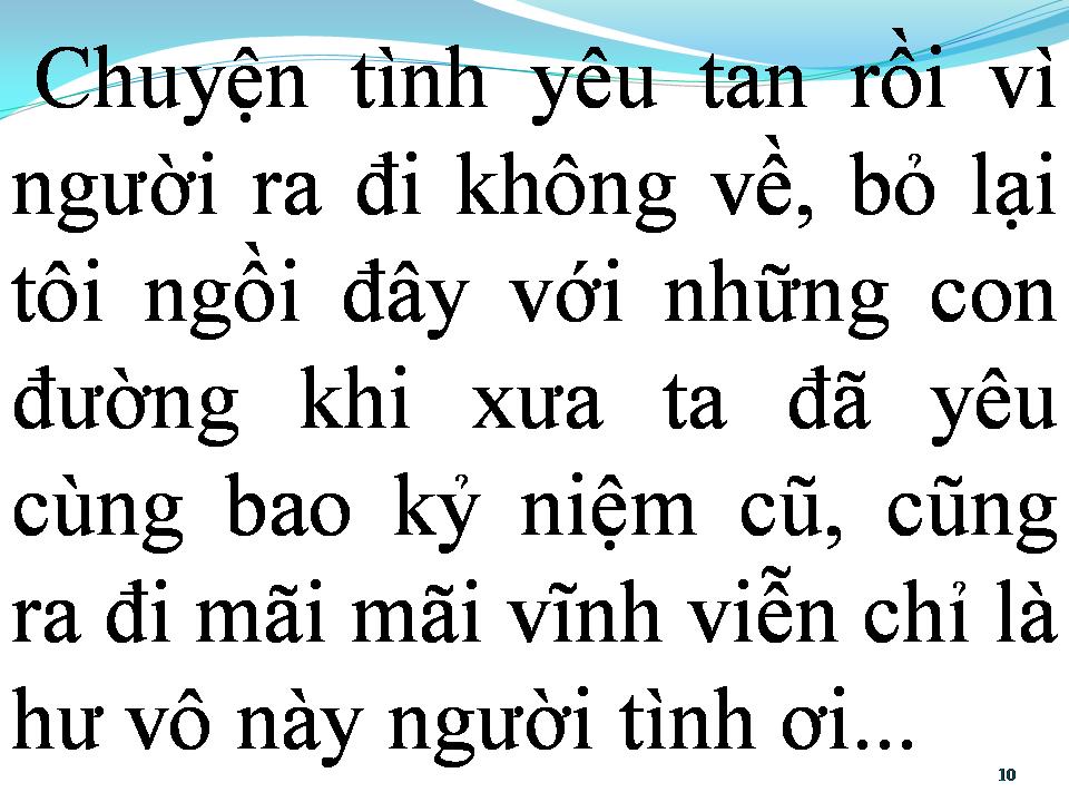 Lời bài hát XA NGƯỜI YÊU NGƯỜI