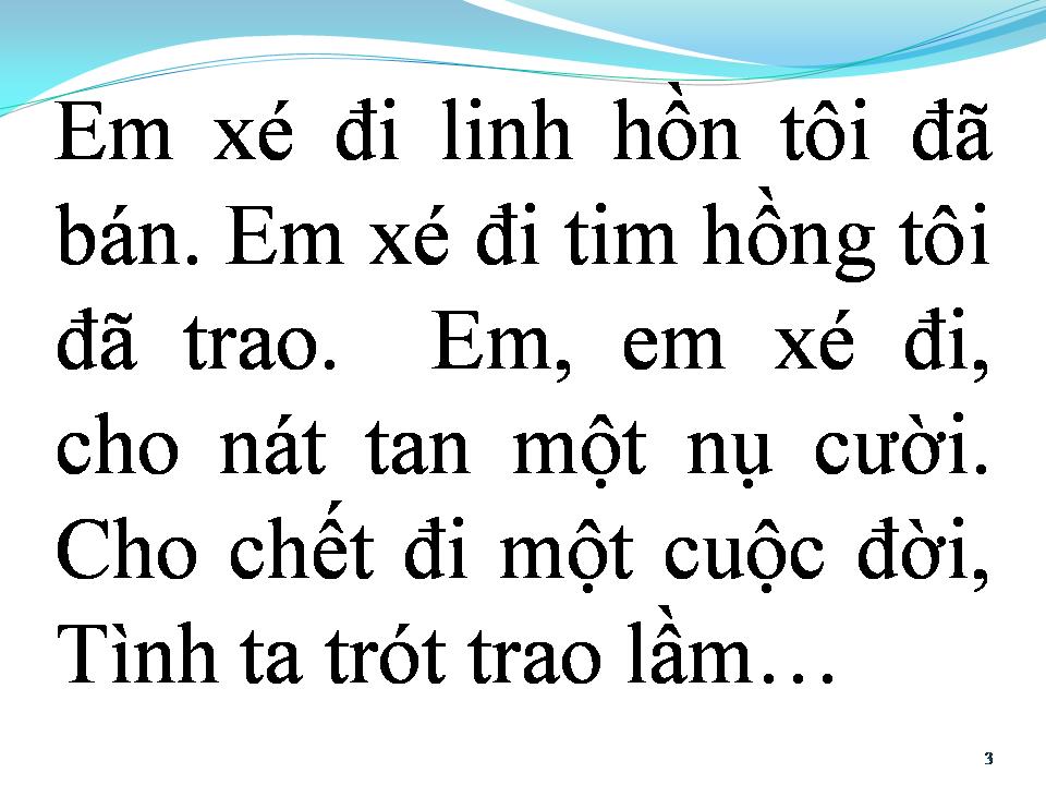 Lời bài hát XÉ THƯ TÌNH