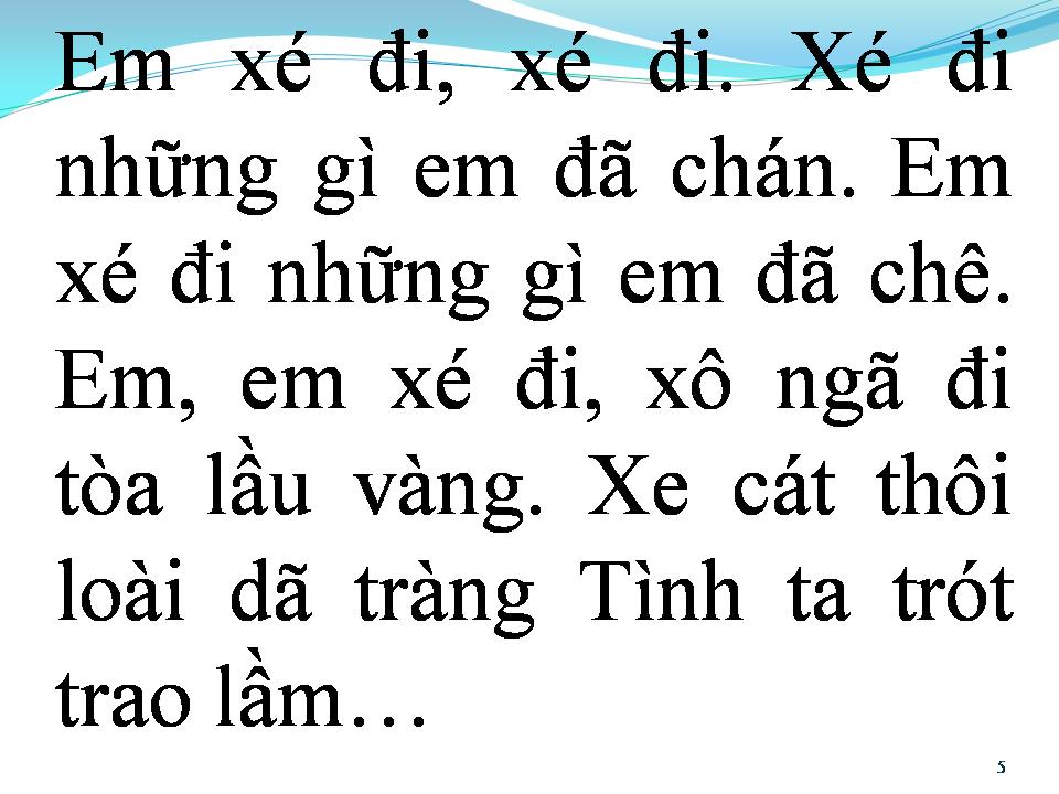 Lời bài hát XÉ THƯ TÌNH