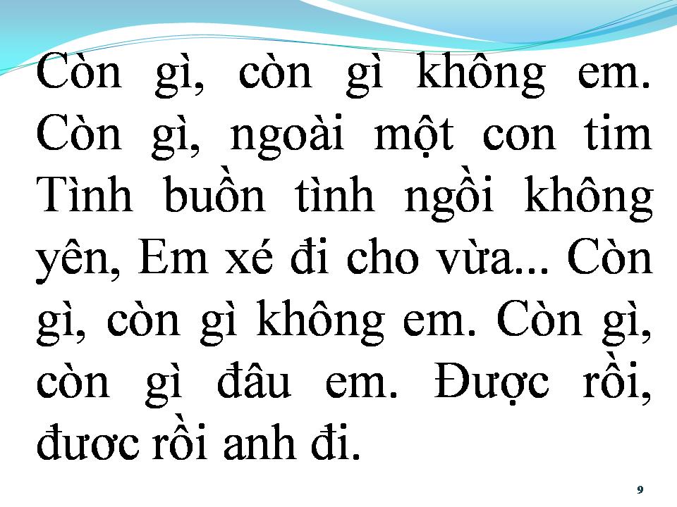 Lời bài hát XÉ THƯ TÌNH