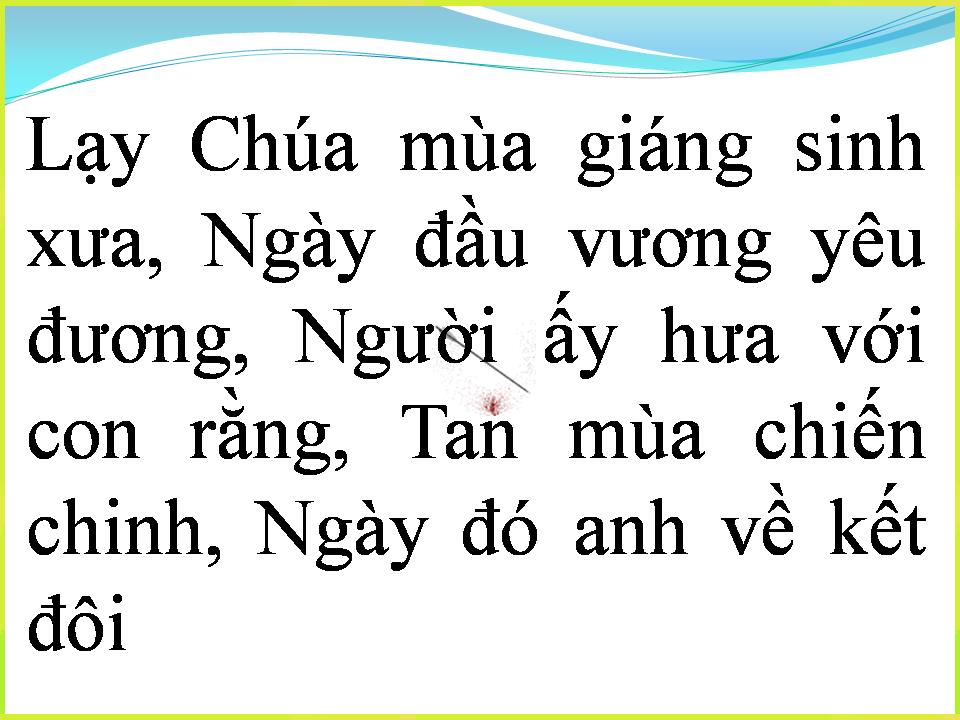 Lời bài hát XIN CHÚA THẤU LÒNG CON