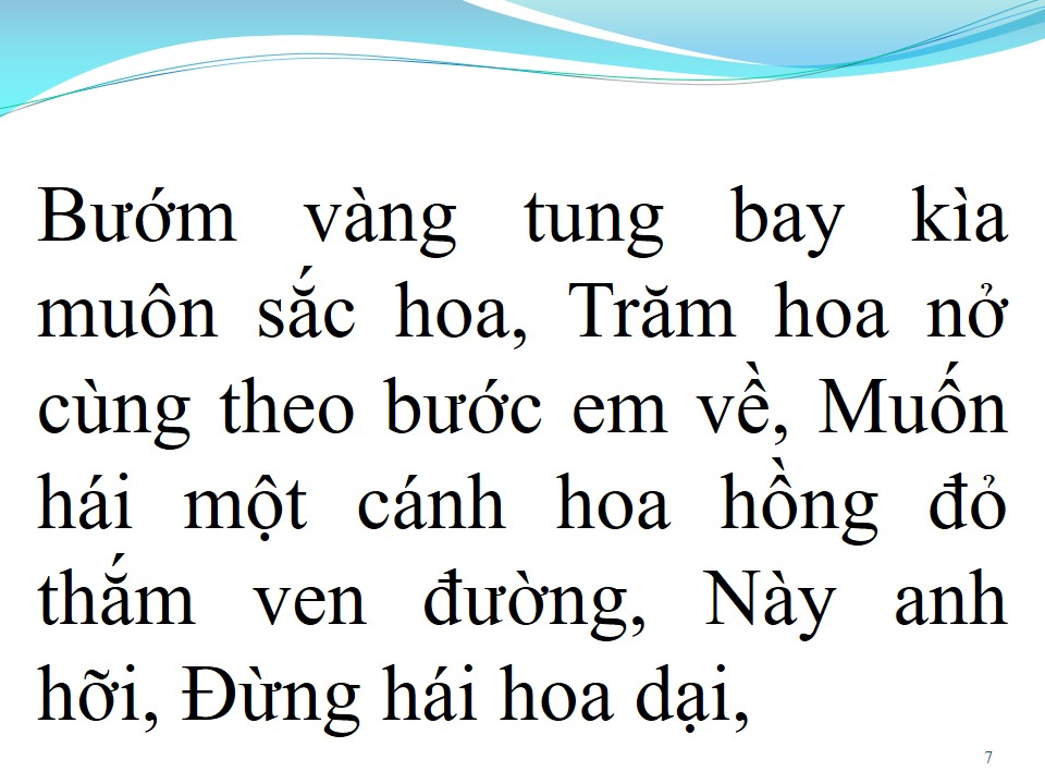 Lời bài hát XIN ĐỪNG HÁI HOA