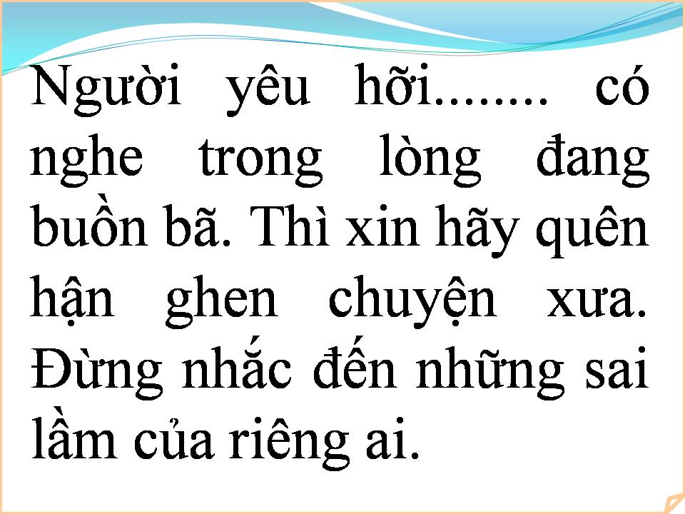 Lời bài hát XIN ĐỪNG QUÊN ANH