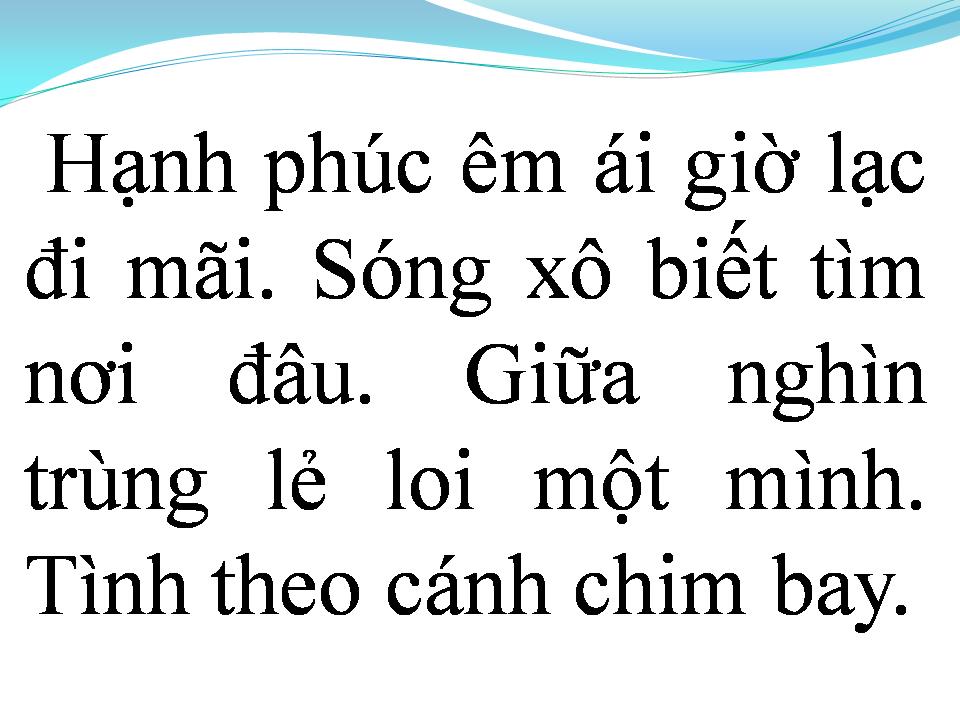 Lời bài hát XIN ĐƯỢC HOÀI MONG