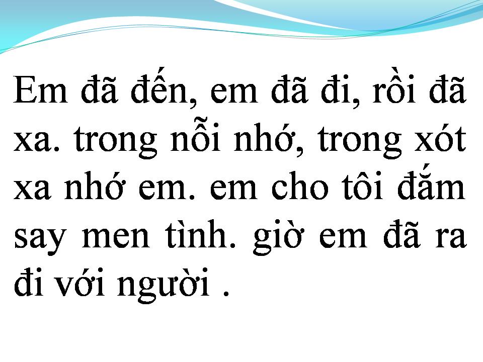 Lời bài hát XIN EM ĐỪNG DỐI GIAN