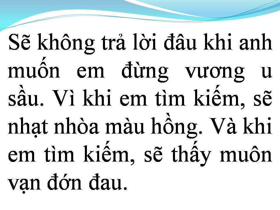 Lời bài hát XIN EM ĐỪNG HỎI
