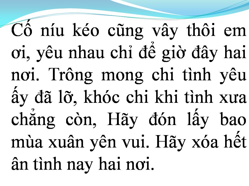 Lời bài hát XIN EM ĐỪNG KHÓC
