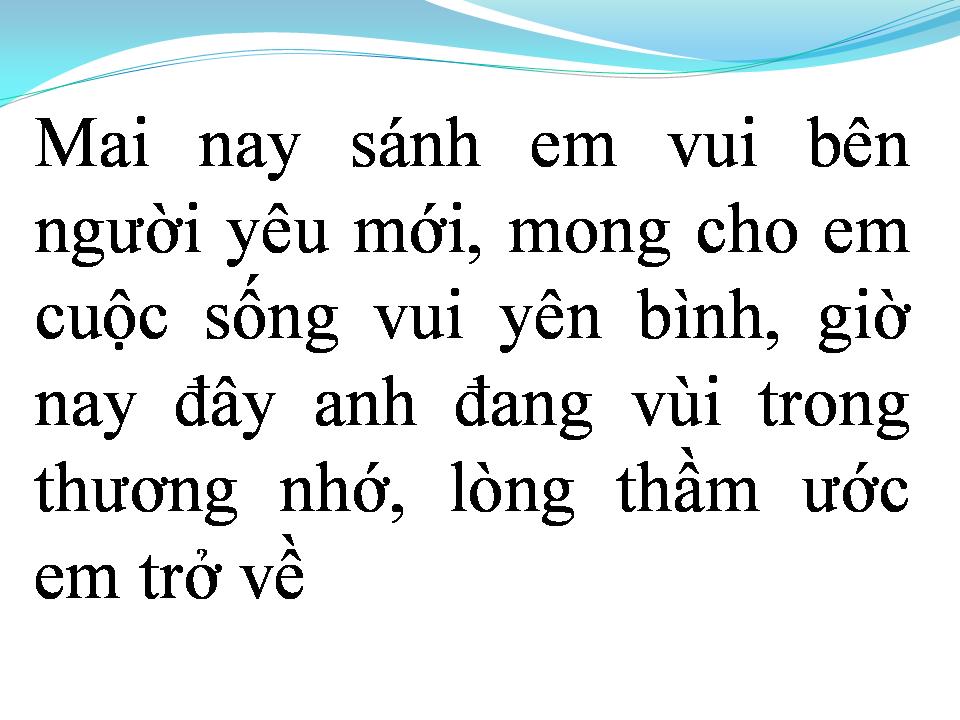 Lời bài hát XIN EM HÃY QUAY VỀ