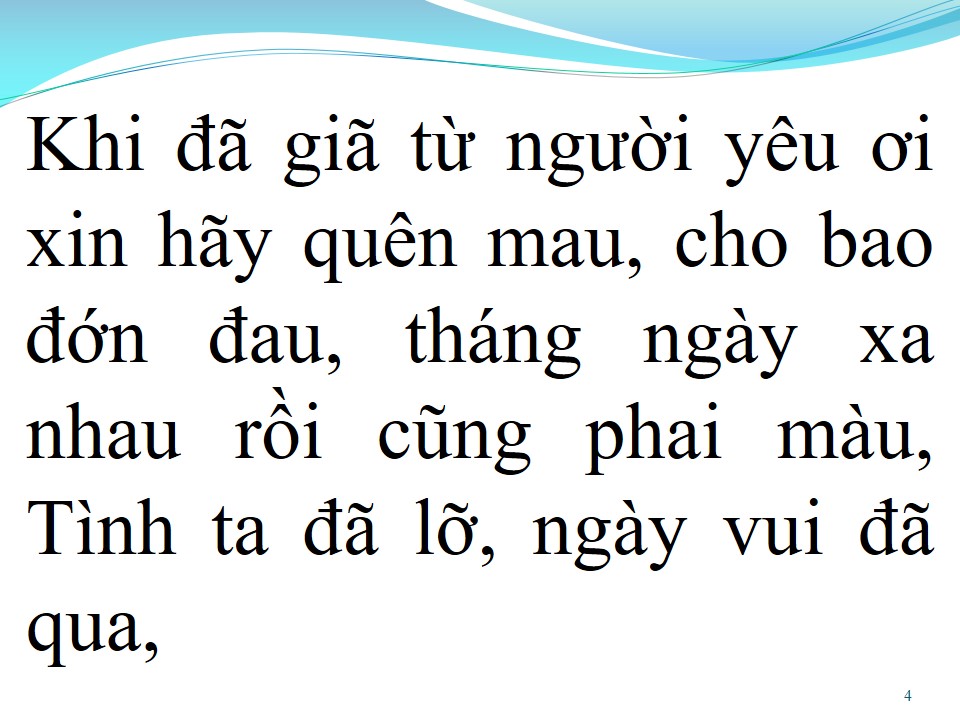 Lời bài hát XIN HÃY RỜI XA