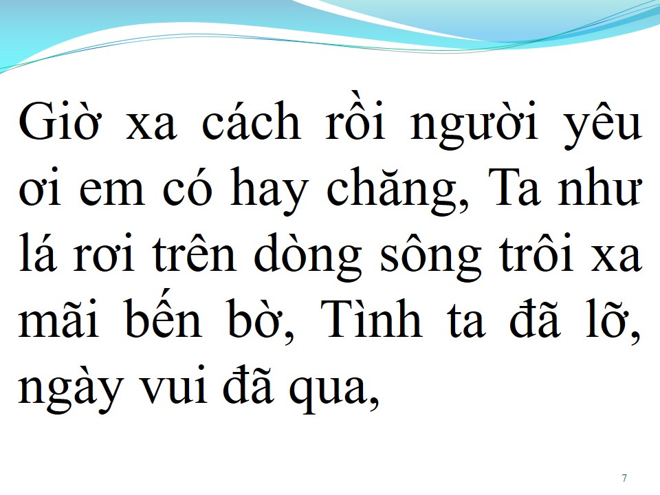 Lời bài hát XIN HÃY RỜI XA