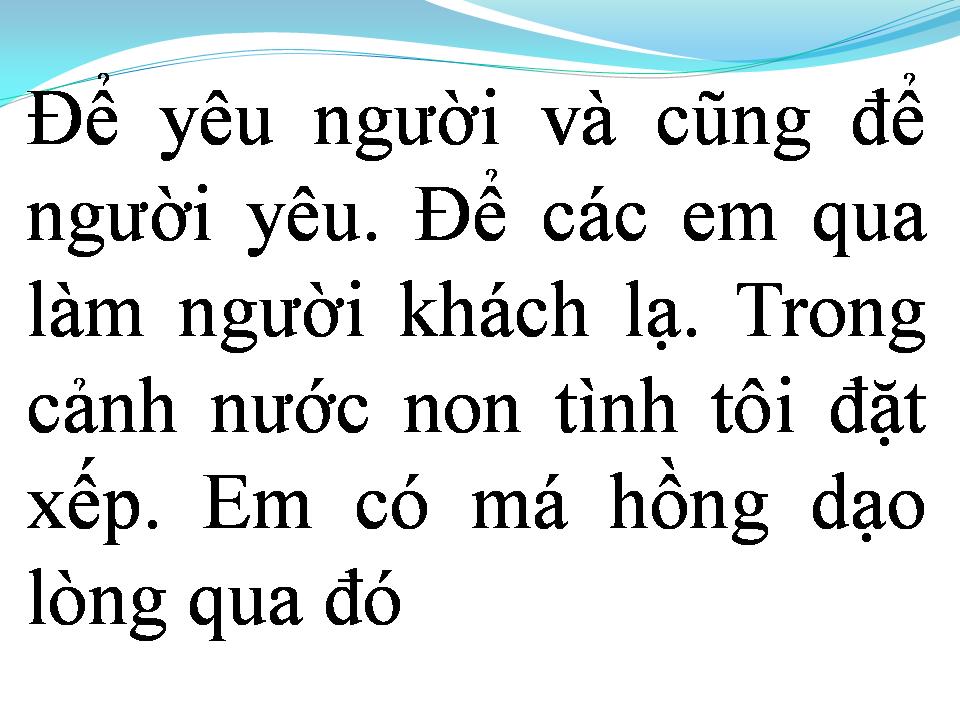 Lời bài hát XIN HÃY YÊU TÔI