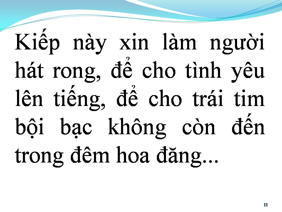 Lời bài hát XIN LÀM NGƯỜI HÁT RONG