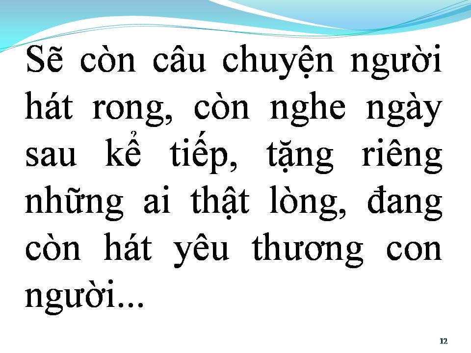 Lời bài hát XIN LÀM NGƯỜI HÁT RONG