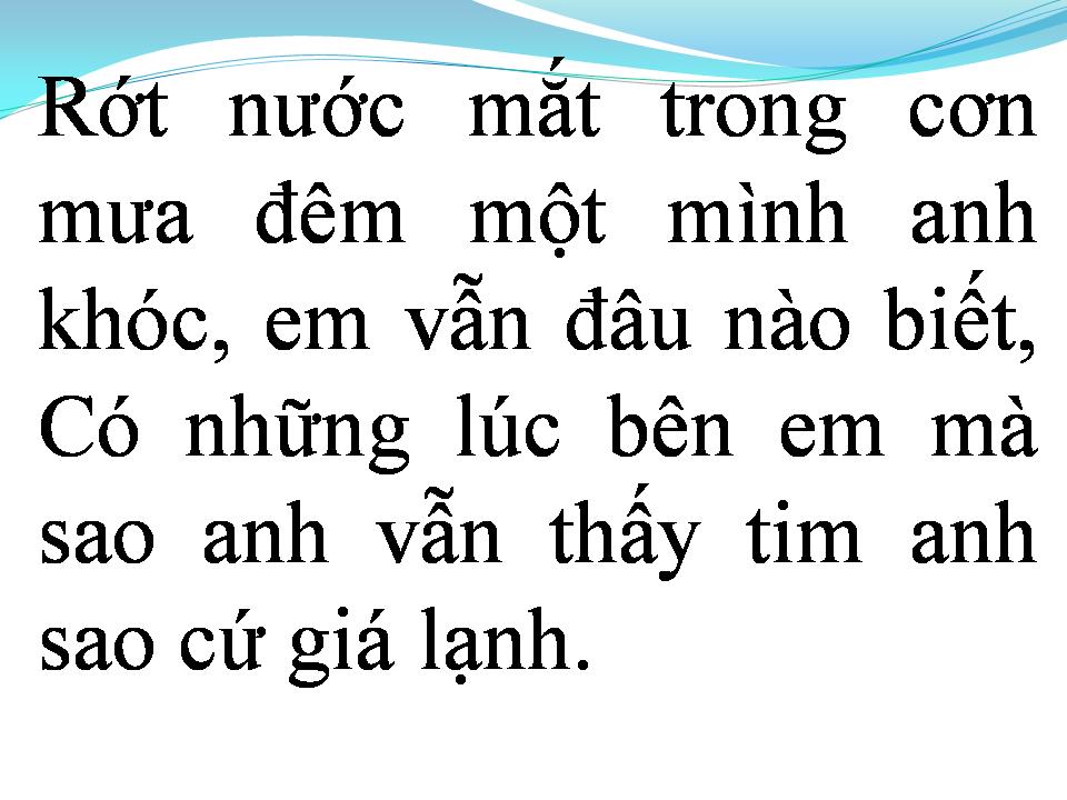 Lời bài hát XIN LỖI EM